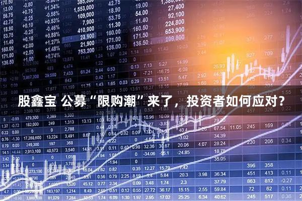 股鑫宝 公募“限购潮”来了，投资者如何应对？